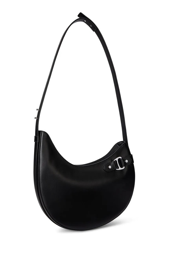 Δερμάτινη τσάντα Lauren Ralph Lauren 431980156 μαύρο SS26