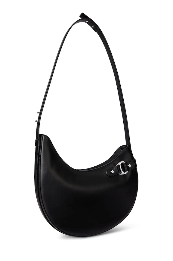Δερμάτινη τσάντα Lauren Ralph Lauren 431980156 μαύρο SS26