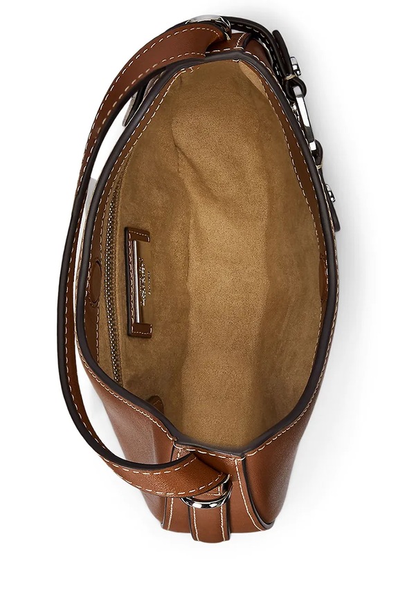 Lauren Ralph Lauren poșetă de piele maro 431980159