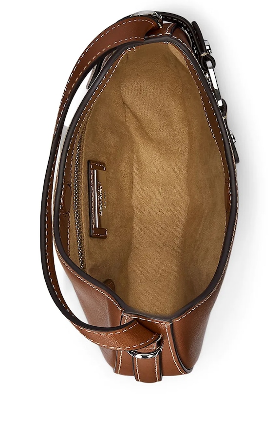Lauren Ralph Lauren poșetă de piele maro 431980159