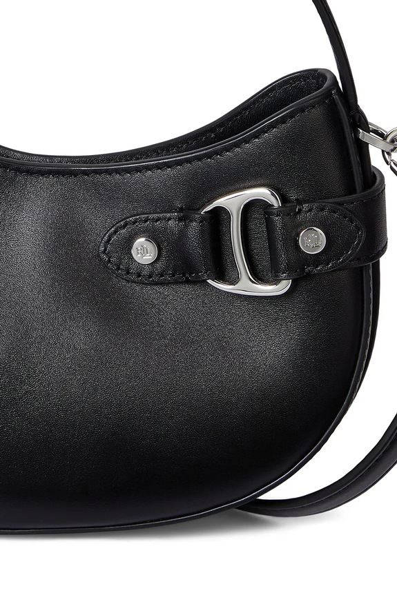 Kožená kabelka Lauren Ralph Lauren 431980159 černá