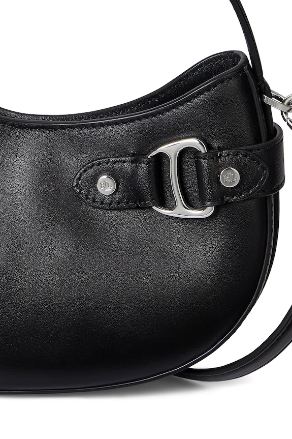 Kožená kabelka Lauren Ralph Lauren 431980159 černá