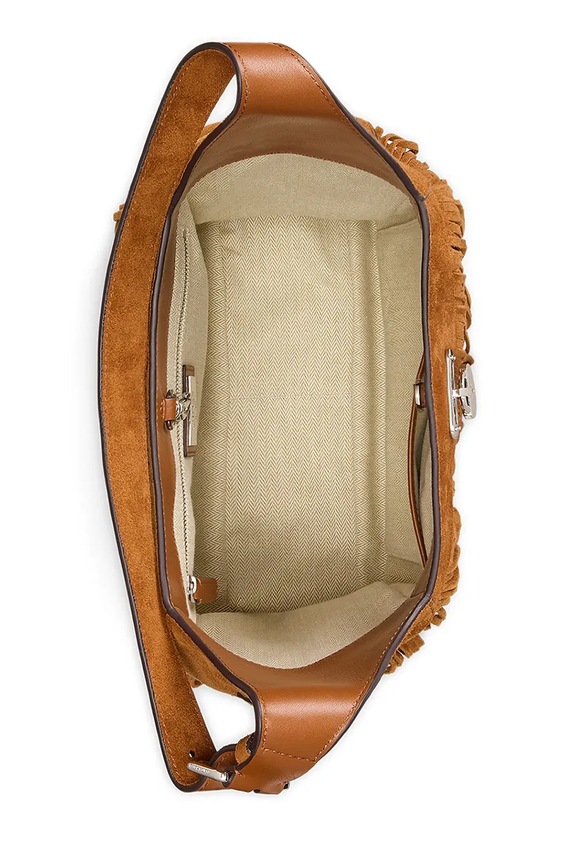 Замшева сумочка Lauren Ralph Lauren коричневий 431980172