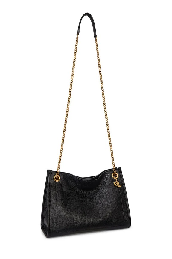 Кожаная сумочка Lauren Ralph Lauren 431980173 чёрный SS26