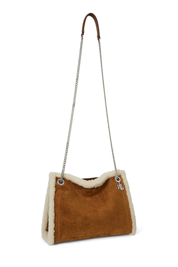 Замшевая сумочка Lauren Ralph Lauren 431980182 коричневый AW25