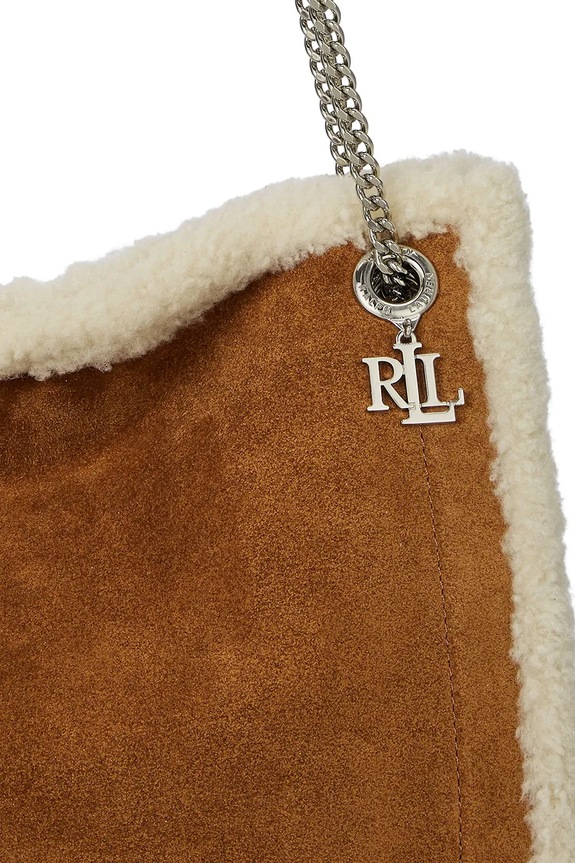 Замшевая сумочка Lauren Ralph Lauren 431980182 коричневый