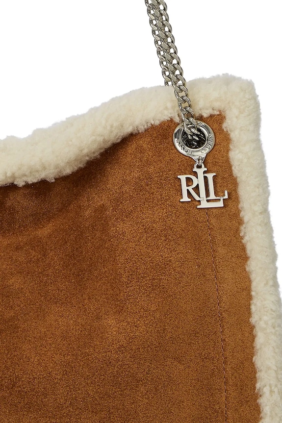 Замшевая сумочка Lauren Ralph Lauren 431980182 коричневый