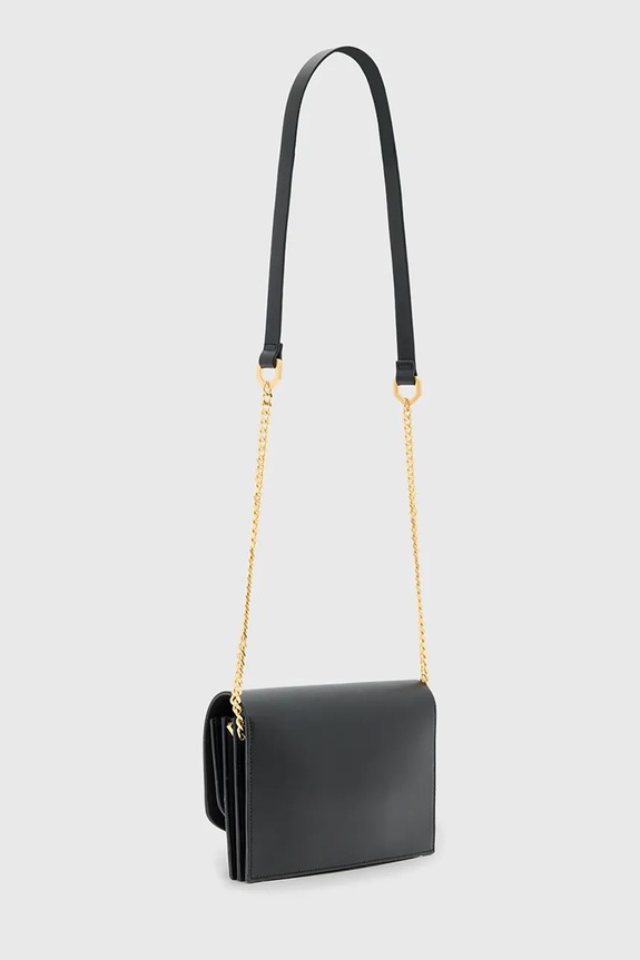 Akcesoria AllSaints torebka skórzana ETTA W339XD czarny