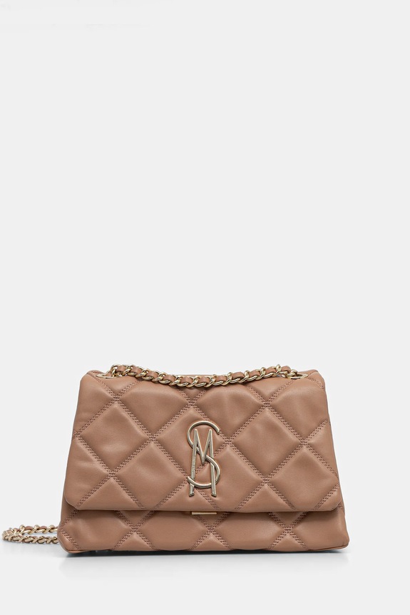 Τσάντα Steve Madden Bjolene απομίμηση λείου δέρματος καφέ SM13001062