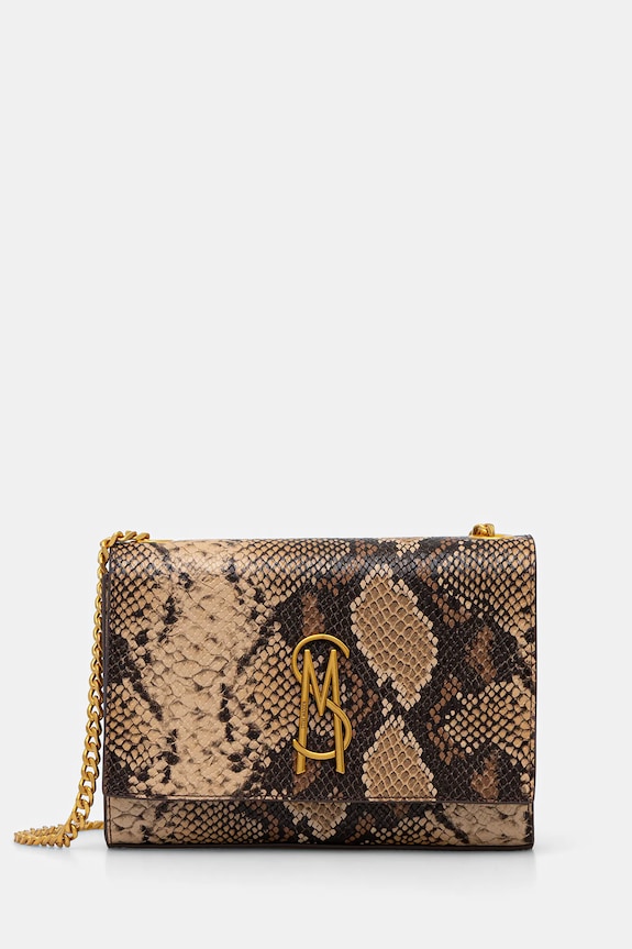 Steve Madden Clutch Γυναικεία από απομίμηση δέρματος Bramone απλικέ καφέ SM13001312