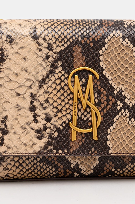 Steve Madden Clutch Γυναικεία από απομίμηση δέρματος Bramone καφέ SM13001312