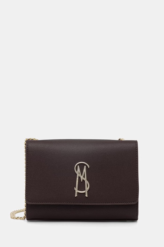 Steve Madden Borítéktáska női műbőr Bramone barna SM13001312