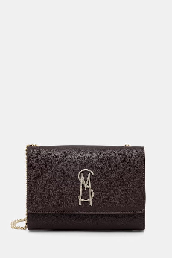 Steve Madden Borítéktáska női műbőr Bramone barna SM13001312