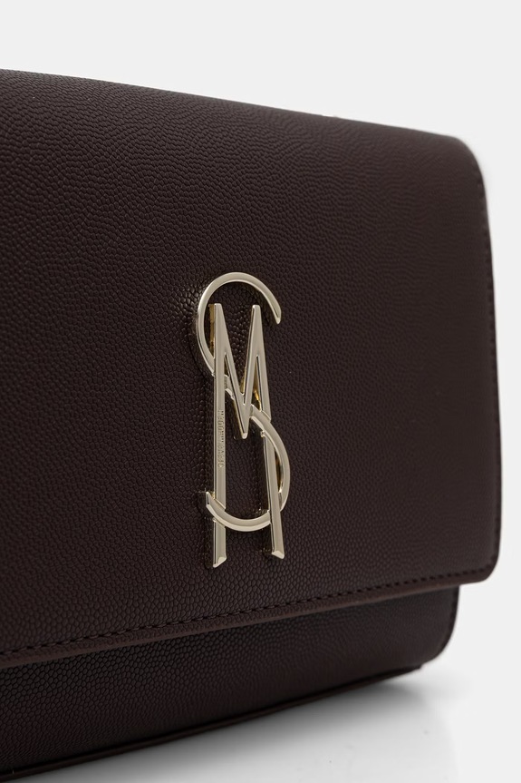 Steve Madden Borítéktáska női műbőr Bramone barna SM13001312