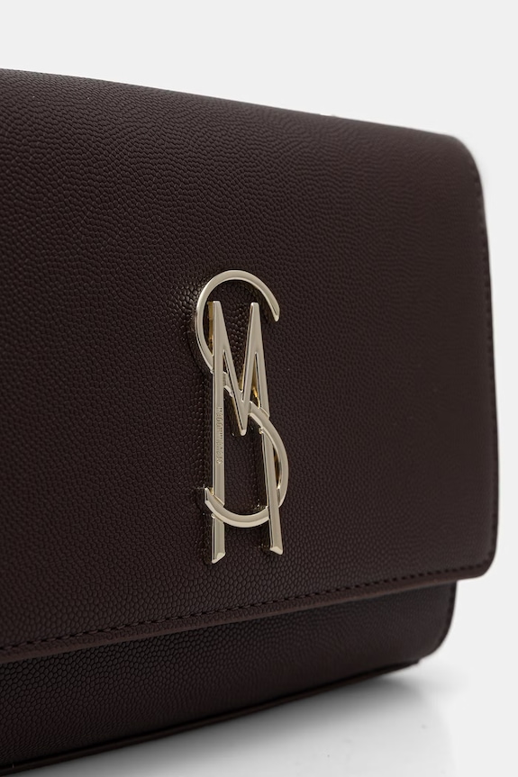 Steve Madden Borítéktáska női műbőr Bramone barna SM13001312