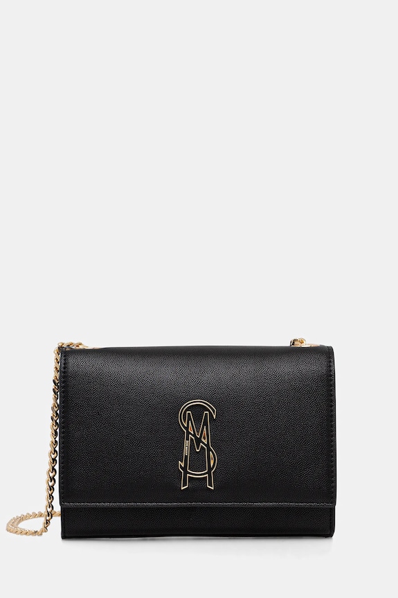 Steve Madden dámska kabelka do ruky z imitácie kože Bramone nášivka čierna SM13001312