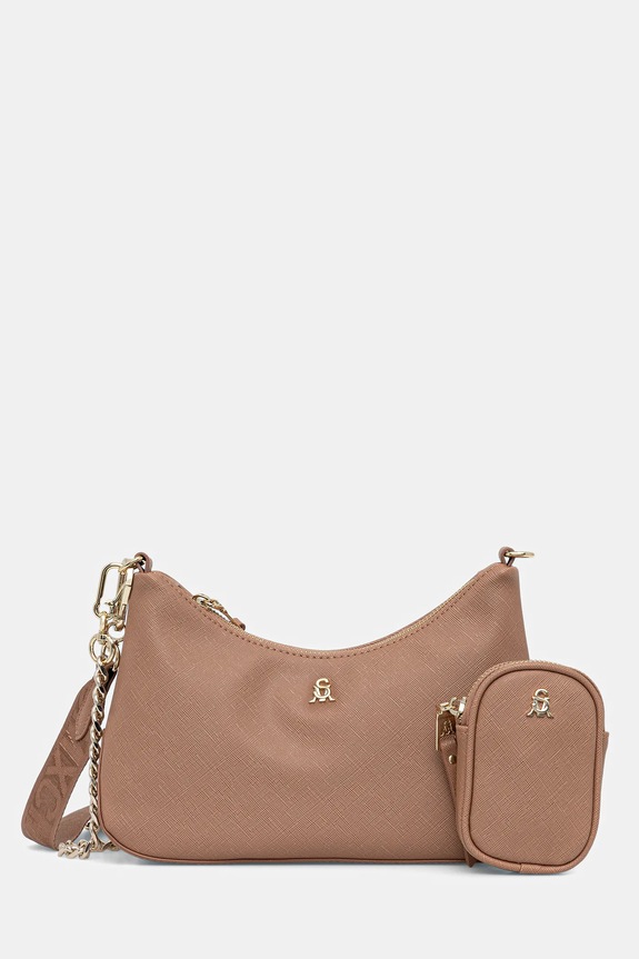 Kabelka Steve Madden Bsin imitácia kože béžová SM13001827