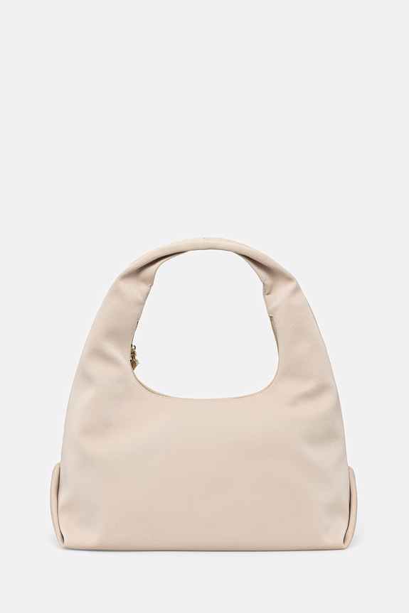 Steve Madden torebka hobo damska z imitacji skóry Biva-V beżowy SM13002217