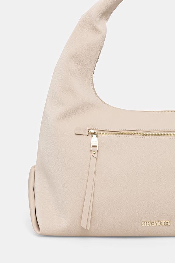 Akcesoria Steve Madden torebka hobo damska z imitacji skóry Biva-V SM13002217 beżowy