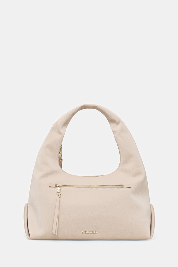 Steve Madden torebka hobo damska z imitacji skóry Biva-V beżowy SM13002217