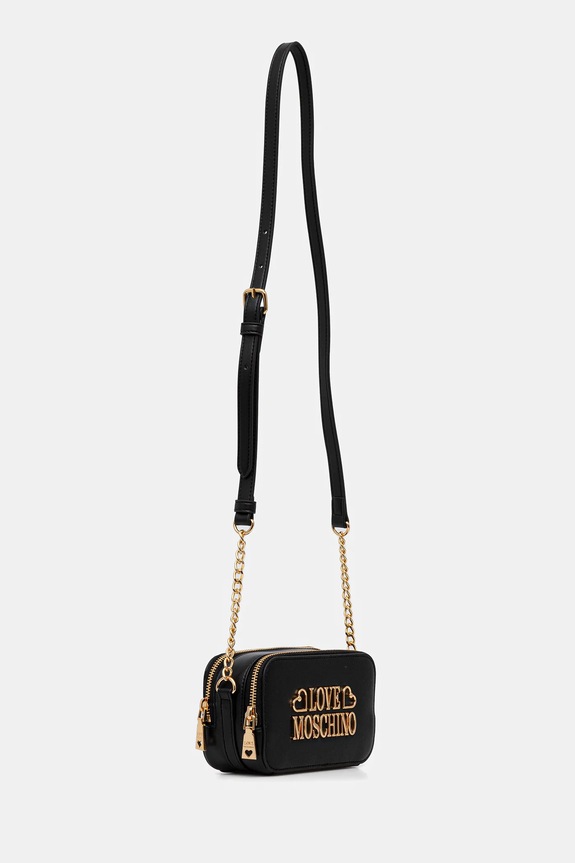 Кожаная сумочка Love Moschino JC4333PP0NK1300A чёрный AW25
