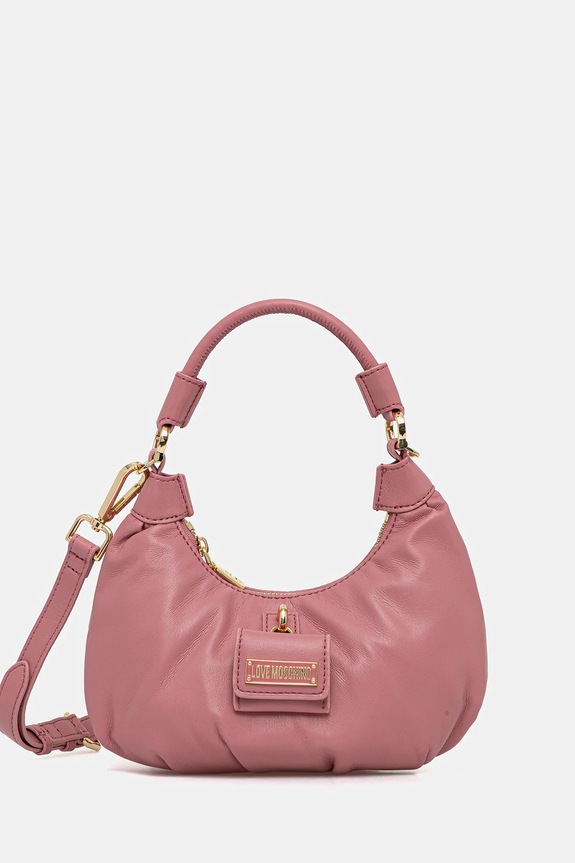 Torba Love Moschino bez uzorka roza JC4360PP0NKN0611