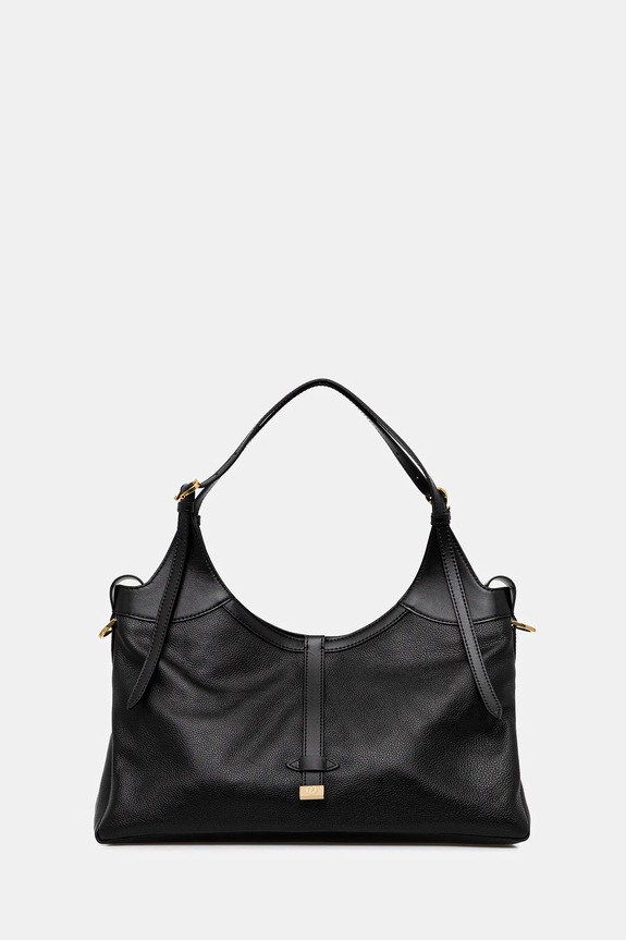 Pollini torebka skórzana skóra licowa czarny PC4400PP0NQA1