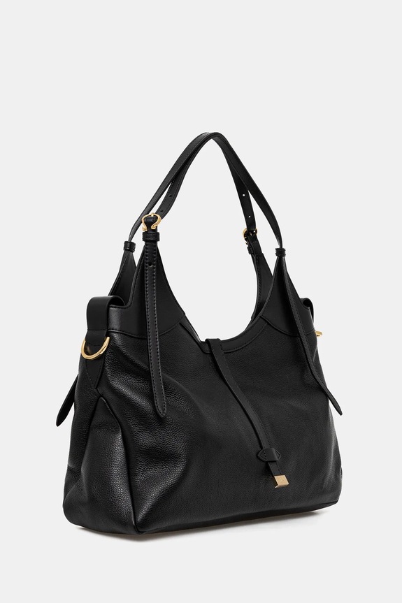 Pollini torebka skórzana PC4400PP0NQA1 czarny AW25