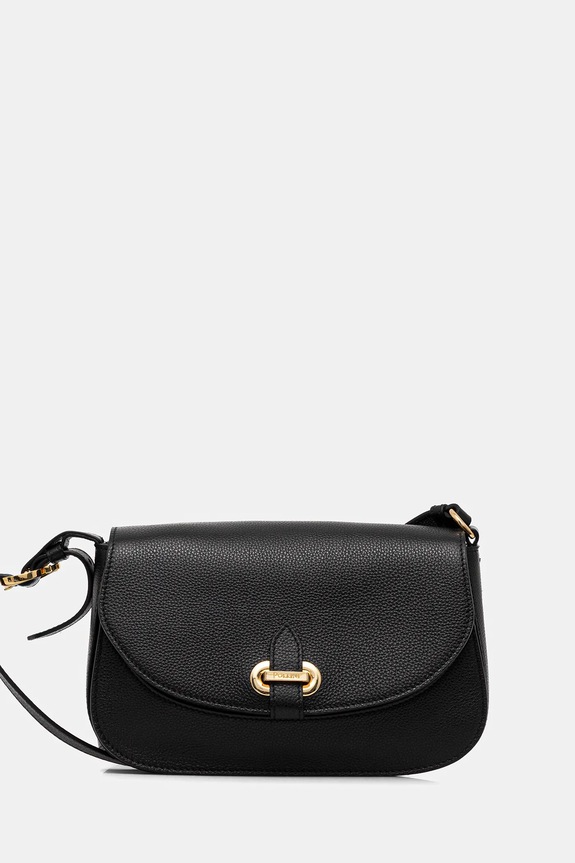 Pollini poșetă de piele uni negru PC4404PP0NQC0