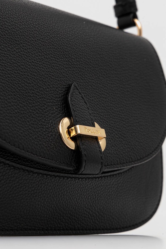 Pollini poșetă de piele negru PC4404PP0NQC0