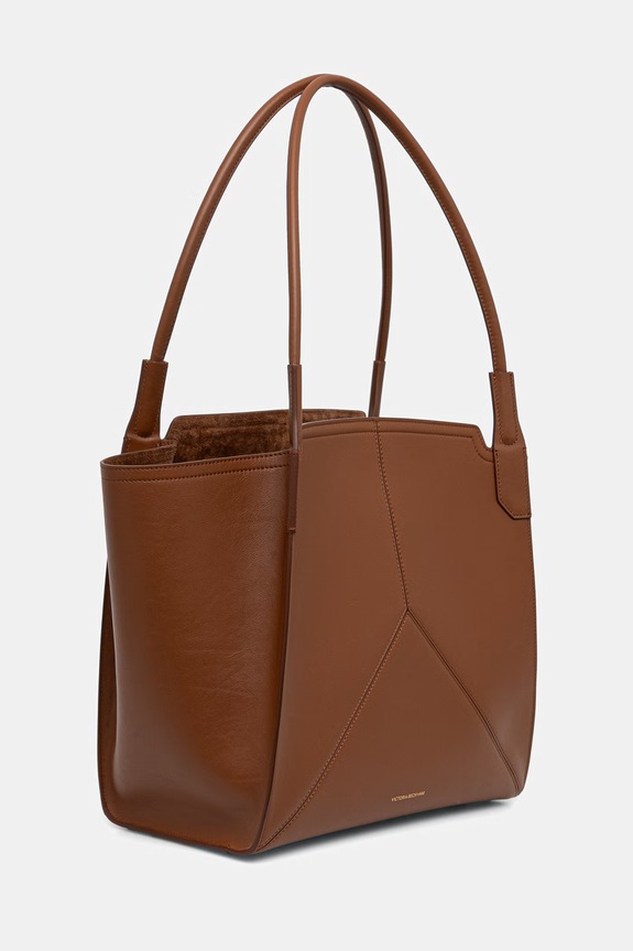 Victoria Beckham kabelka typu shopper dámska kožená B325AAC006915A hnedá SS26