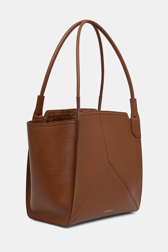 Victoria Beckham kabelka typu shopper dámska kožená B325AAC006915A hnedá SS26