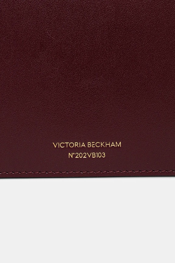 Δερμάτινη τσάντα ώμου Victoria Beckham μπορντό B425AAC006932A