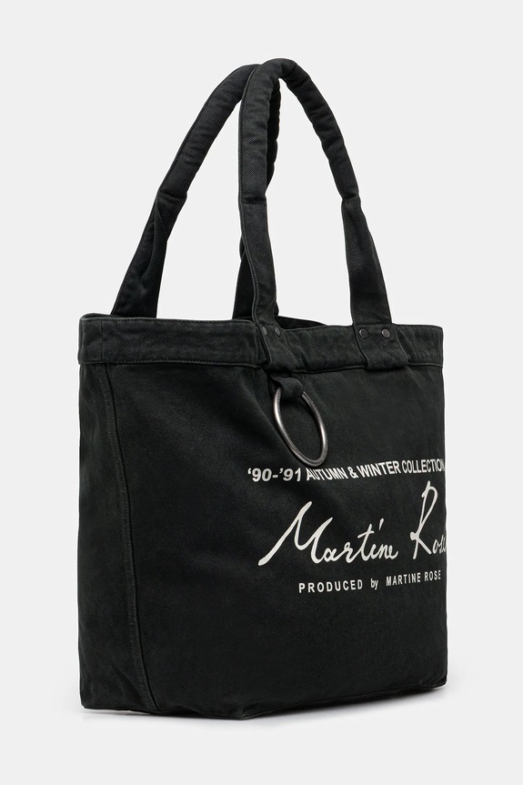 Martine Rose cotton handbag Bondage Tote Bag 1207WP22414 green AW25
