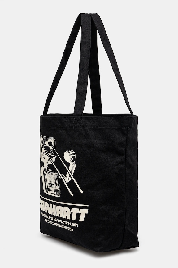 Carhartt WIP torebka bawełniana Canvas Graphic Tote I033975.3ETXX czarny AW25