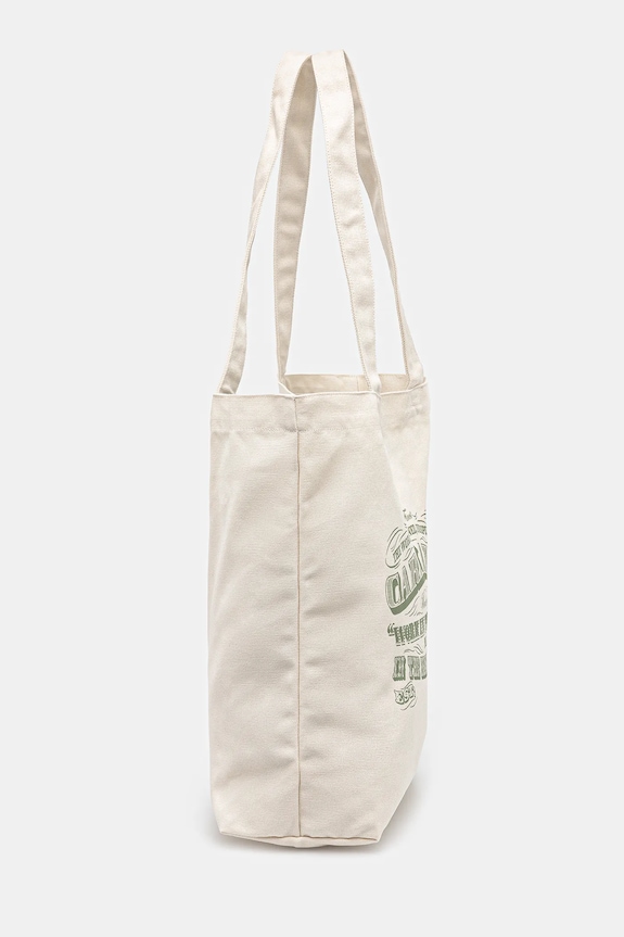 Bavlněná kabelka Carhartt WIP Canvas Graphic Tote I033975.3EWXX béžová AW25