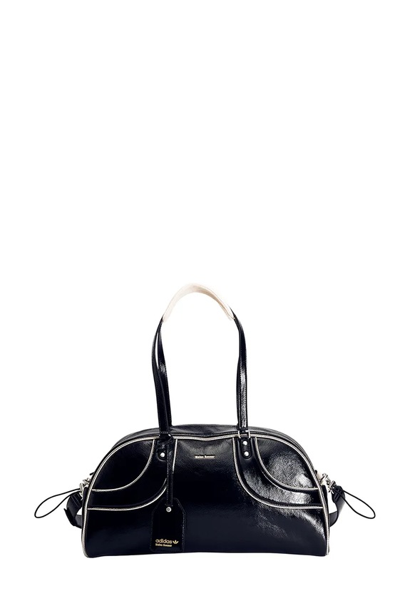 adidas Originals leather handbag x Wales Bonner Bwl Bag L detachable strap black KE1058