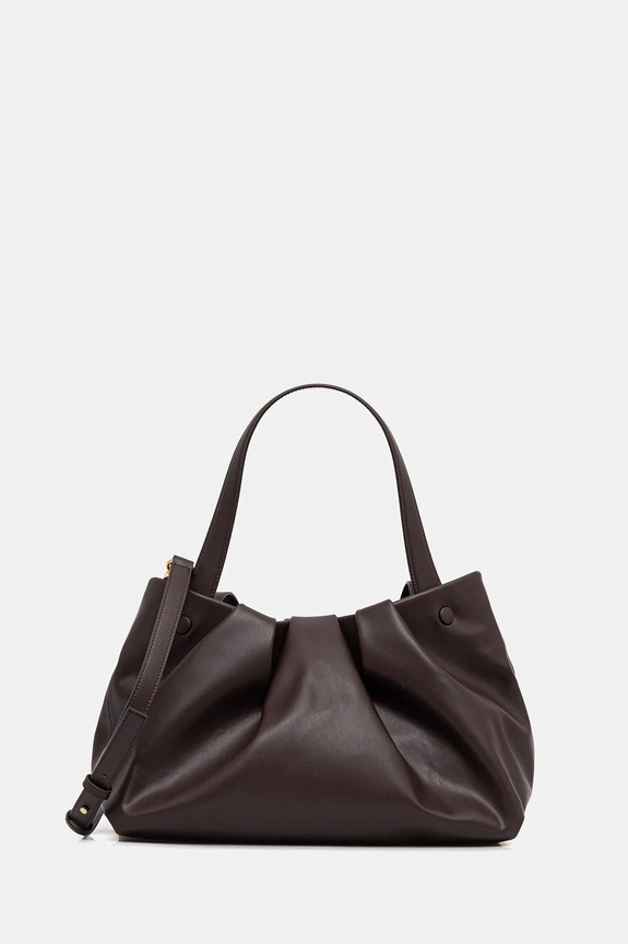 Themoire kézitáska szintetikus bőr barna TMFW25AHN109