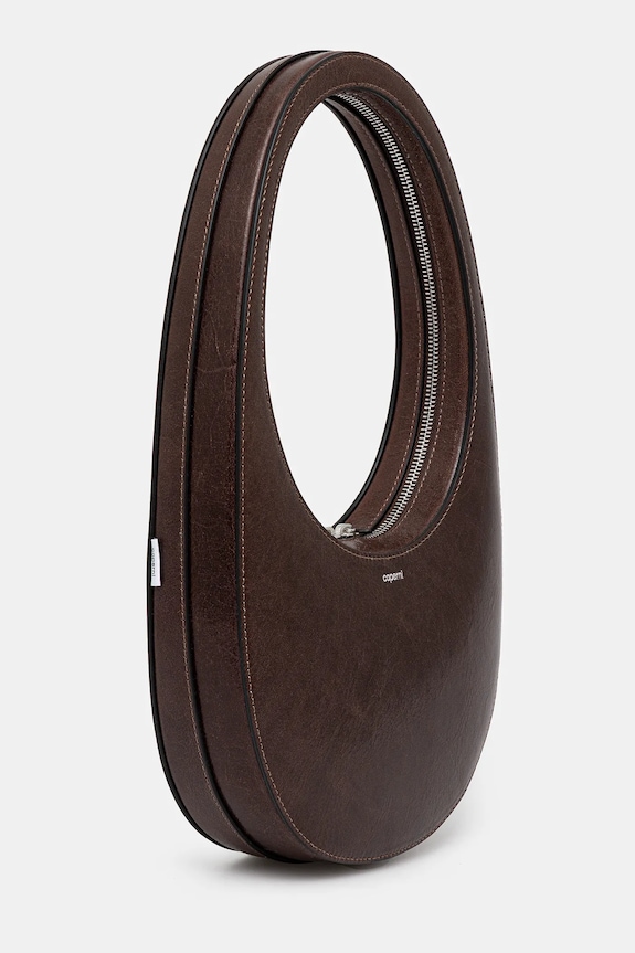 Kožená kabelka Coperni Swipe COPBA01F6064 hnědá AW25