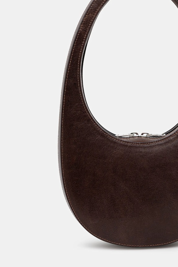 Doplňky Kožená kabelka Coperni Swipe COPBA01F6064 hnědá