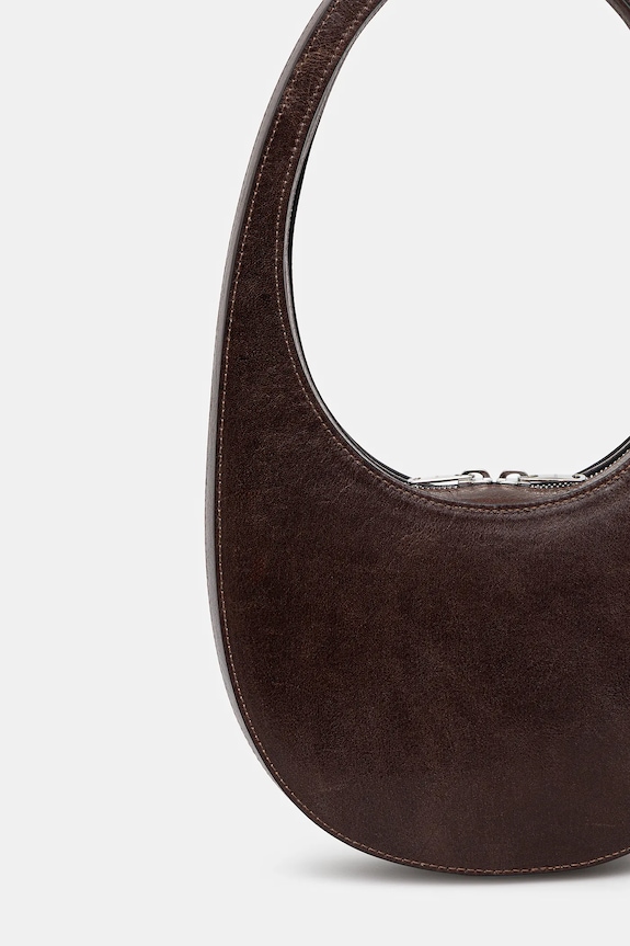 Doplňky Kožená kabelka Coperni Swipe COPBA01F6064 hnědá