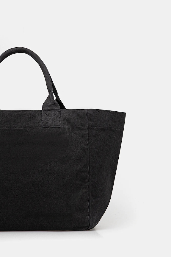 Akcesoria GANNI torebka bawełniana Shopper XXL Pocket Dog Print A7083 czarny
