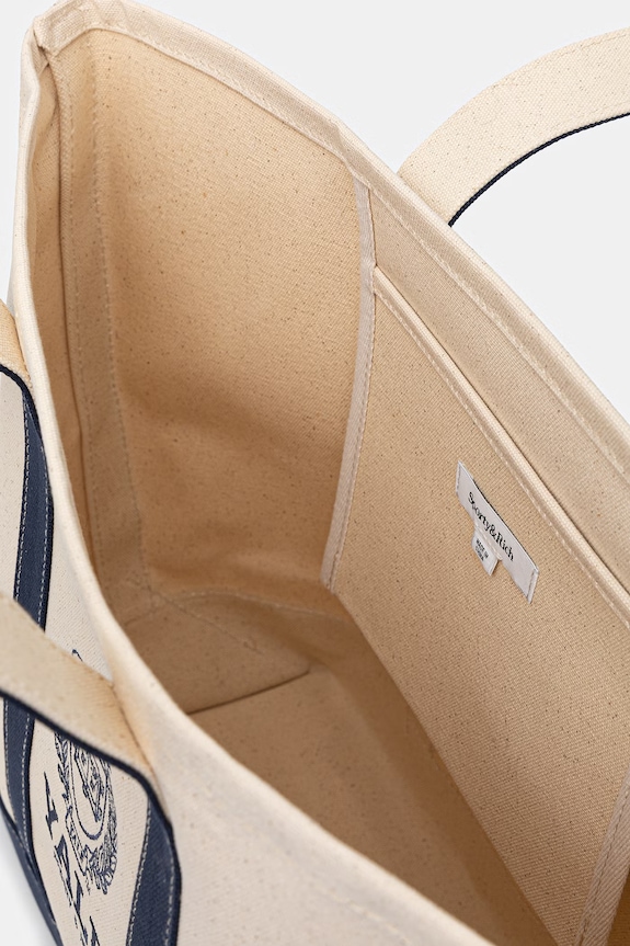 Сумочка Sporty & Rich Yale Crest Tote BA006611677BE23 бежевий