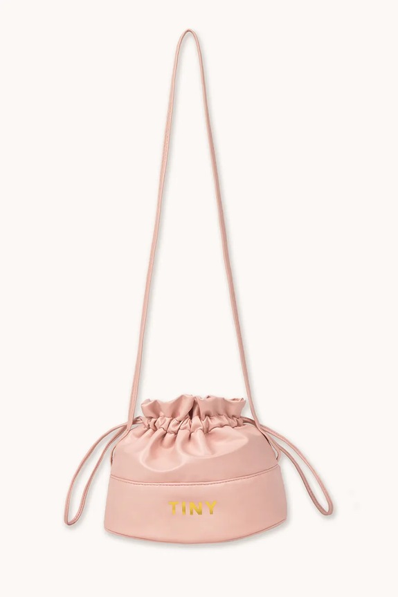 Otroška torbica Tinycottons SOLID BUCKET BAG Potisk roza AW25.510