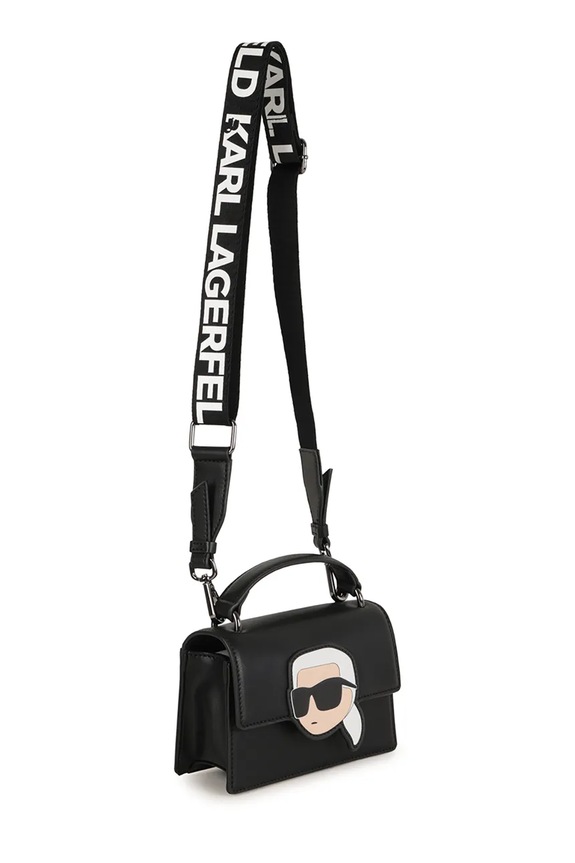 Dievča Detská kabelka Karl Lagerfeld Z31024 čierna