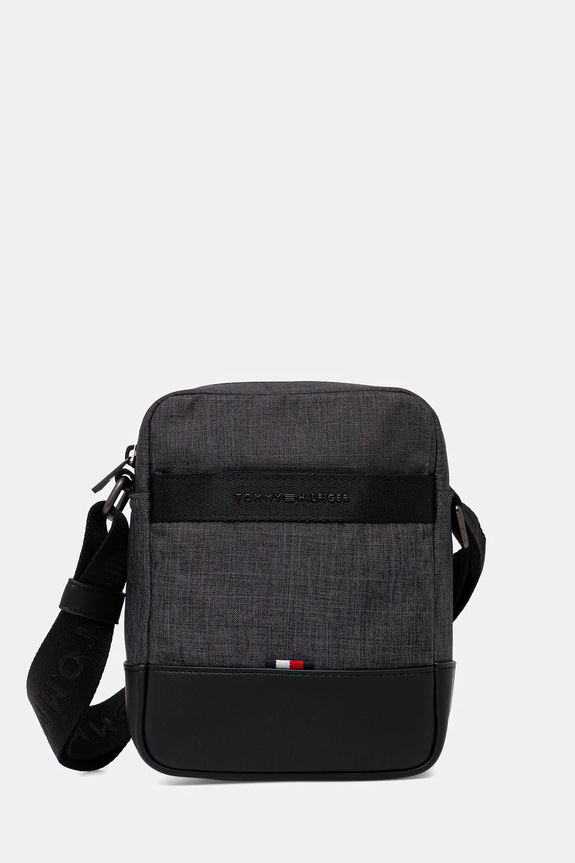 Tommy Hilfiger borsetă uni gri AM0AM13582