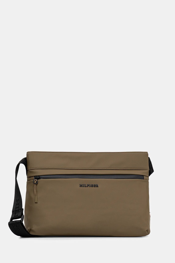 Malá taška Tommy Hilfiger jednofarebný zelená AM0AM13545