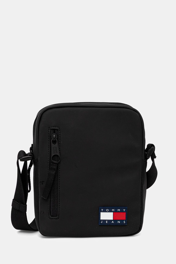 Malá taška Tommy Jeans jednofarebný čierna AM0AM13396