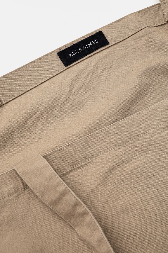 Bavlnená taška AllSaints LARGE 46 x 42 x 19 c M170XC béžová