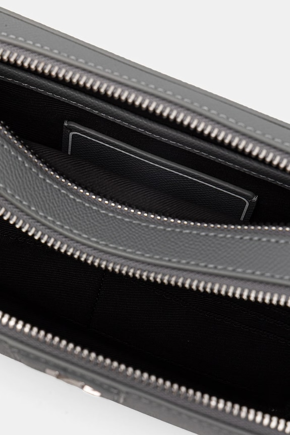 Karl Lagerfeld taštička pánská kožená K/MONOGRAM A3M30157 zelená